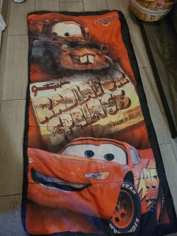 Colorful Disney Pixar Cars sleeping bag