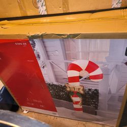 Place & Time 7' LED Candy Cane NIB