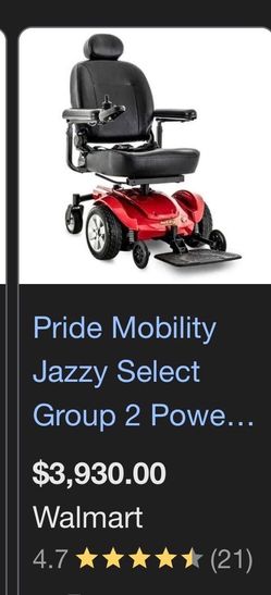 Pride Mobility Jazzy Select Power Wheelchair Practically Almost New