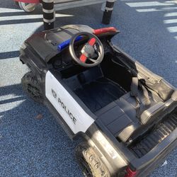 Police electric car for kids