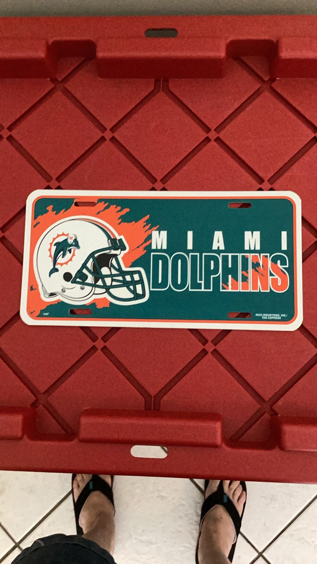 Miami Dolphins License Plate