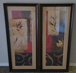Chris Donovan 16 x 40 Modern Wood Framed Museum Art Print Titled - Eternal III - 2 Panels