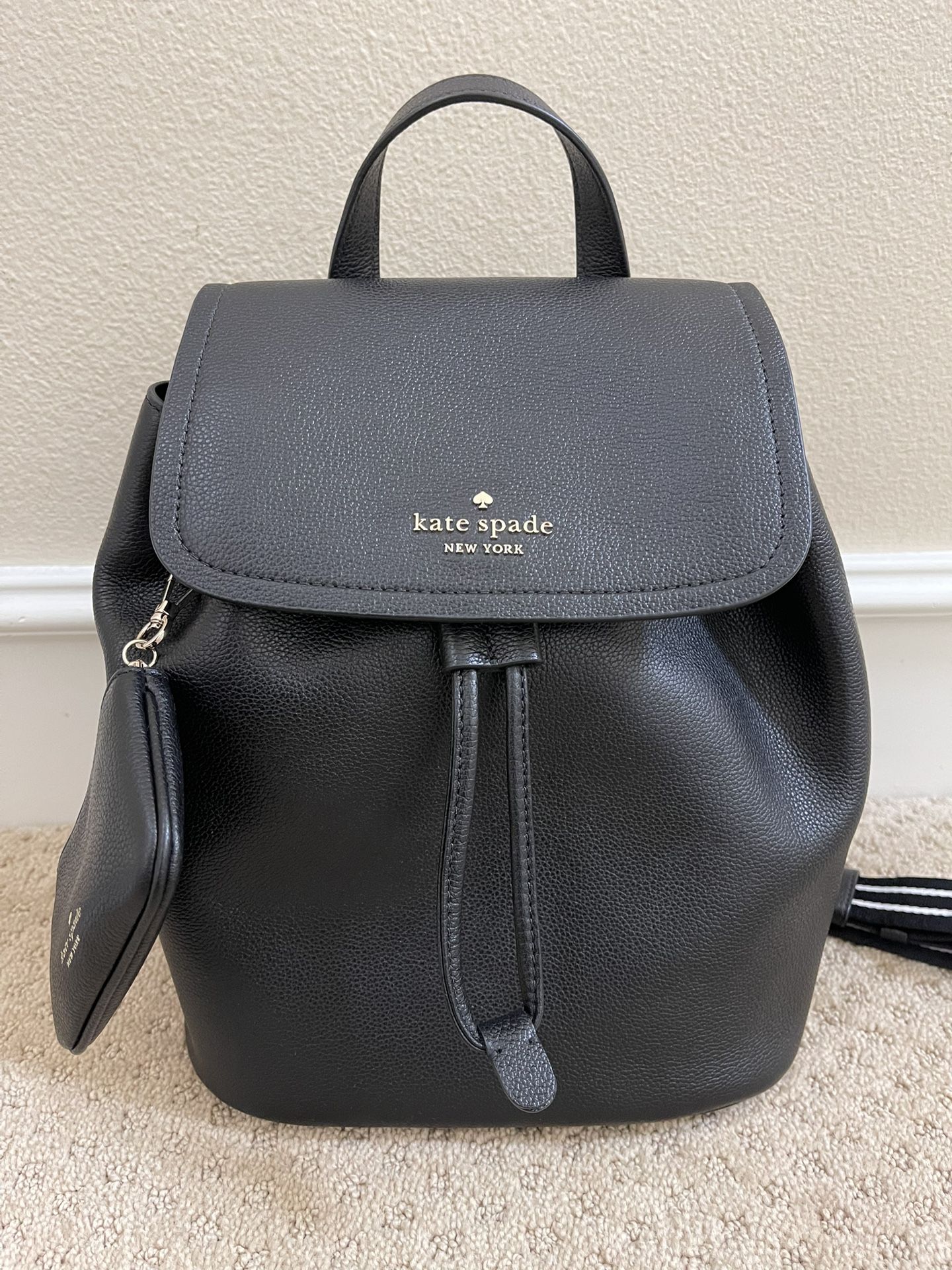 Kate Spade Rosie Medium Flap Backpack - Black