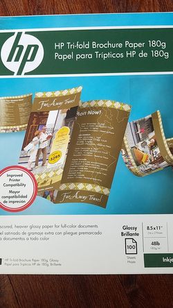 Hp Tri-Fold Brochure paper, Glossy