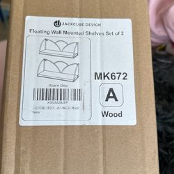 Jackcube Design Floating Wall Mounted Shelves Set Of 2