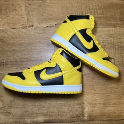 Nike Dunks High Wu Tang Yellow Black Shoes