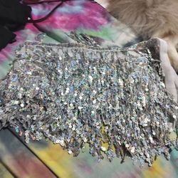 Sequin Wrap Around Skirt