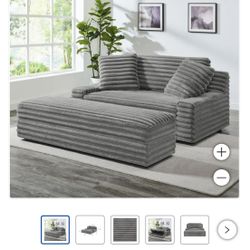 thomasville oversized chair with storage ottoman cloud couch loveseat