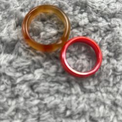 2 Glass Rings
