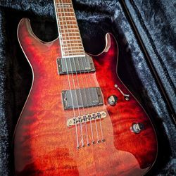 ESP LTD Mh 350 NT Neck Through With EMG And Hard Shell Case