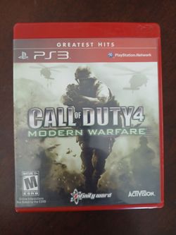 Call of Duty 4 Modern Warfare PS3 Greatest Hits