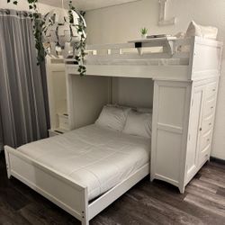 Bunk Bed Set With Mattresses And Storage