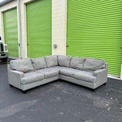 Grey L Sectional Couch