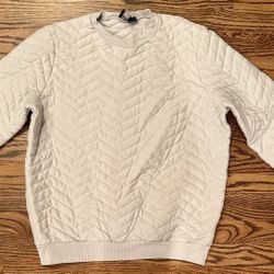Asos quilted textured crewneck sweatshirt
