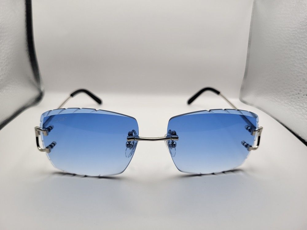Cartier Rimless Glasses(Blue)
