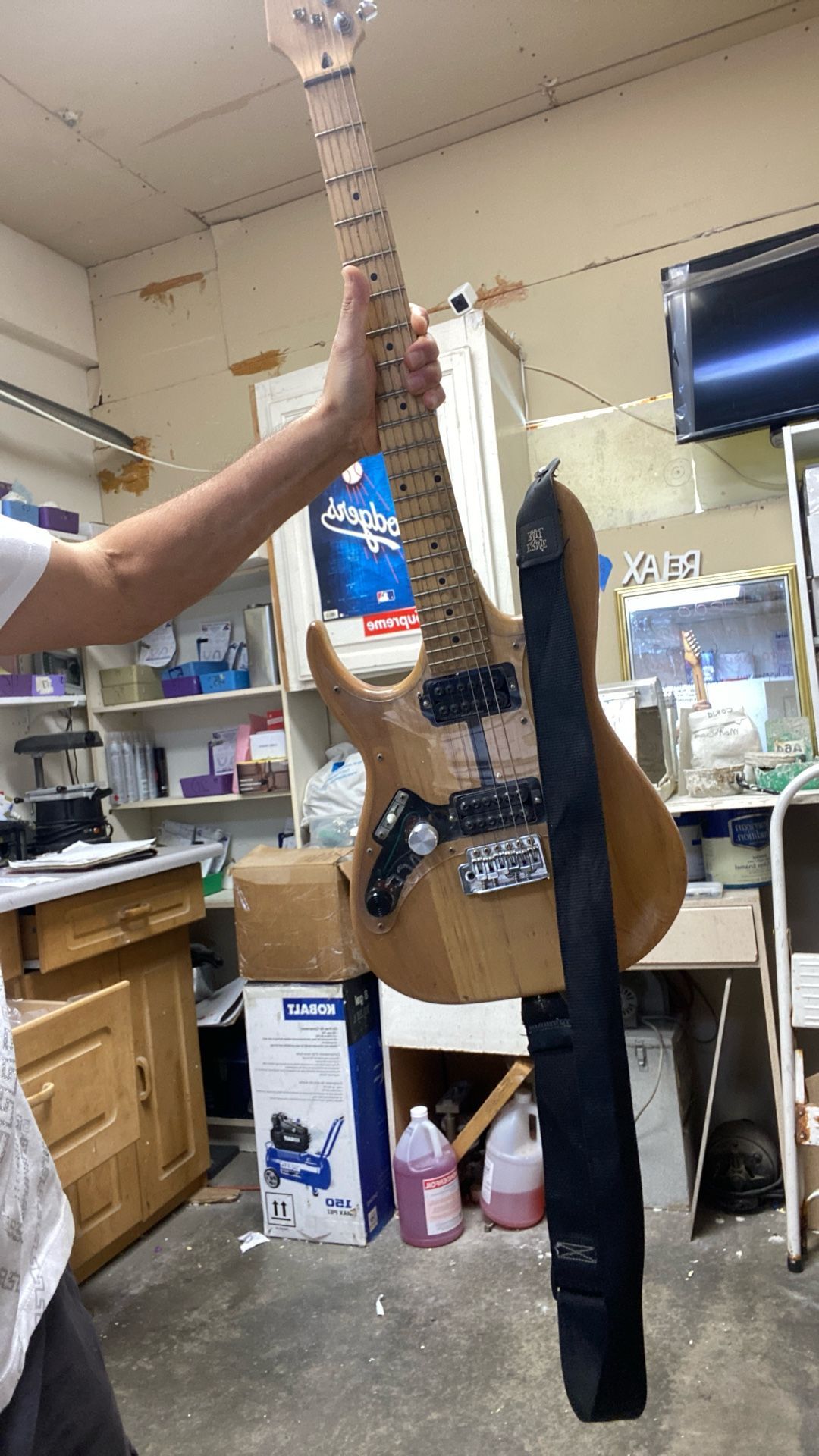 Electric Guitar And Amplifier.