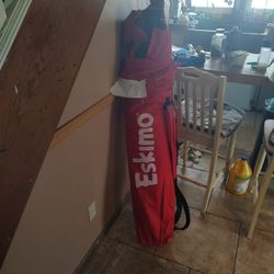 Never Use New Eskimo Three Person Portable Ice Fishing Shanty