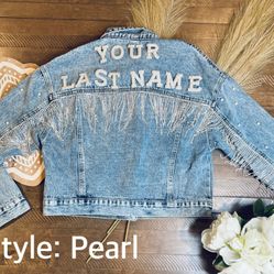 Bridal Jean jacket  (Custom) 