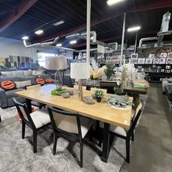 Dining table with 6 chairs