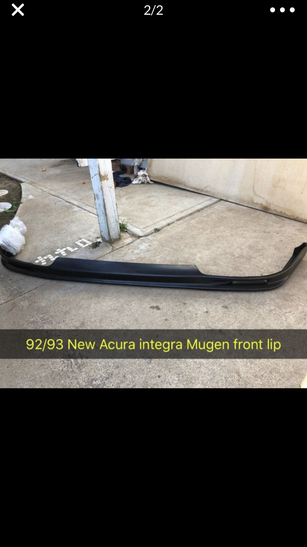 New 92/93 Acura integra Mugen front lip