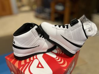 FILA Vulc 13 Mid Plus RARE BLK AND WHT Infant Size 8