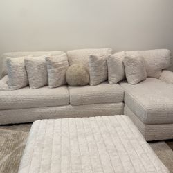 Couch Set, Ottoman, Rug For Sale 