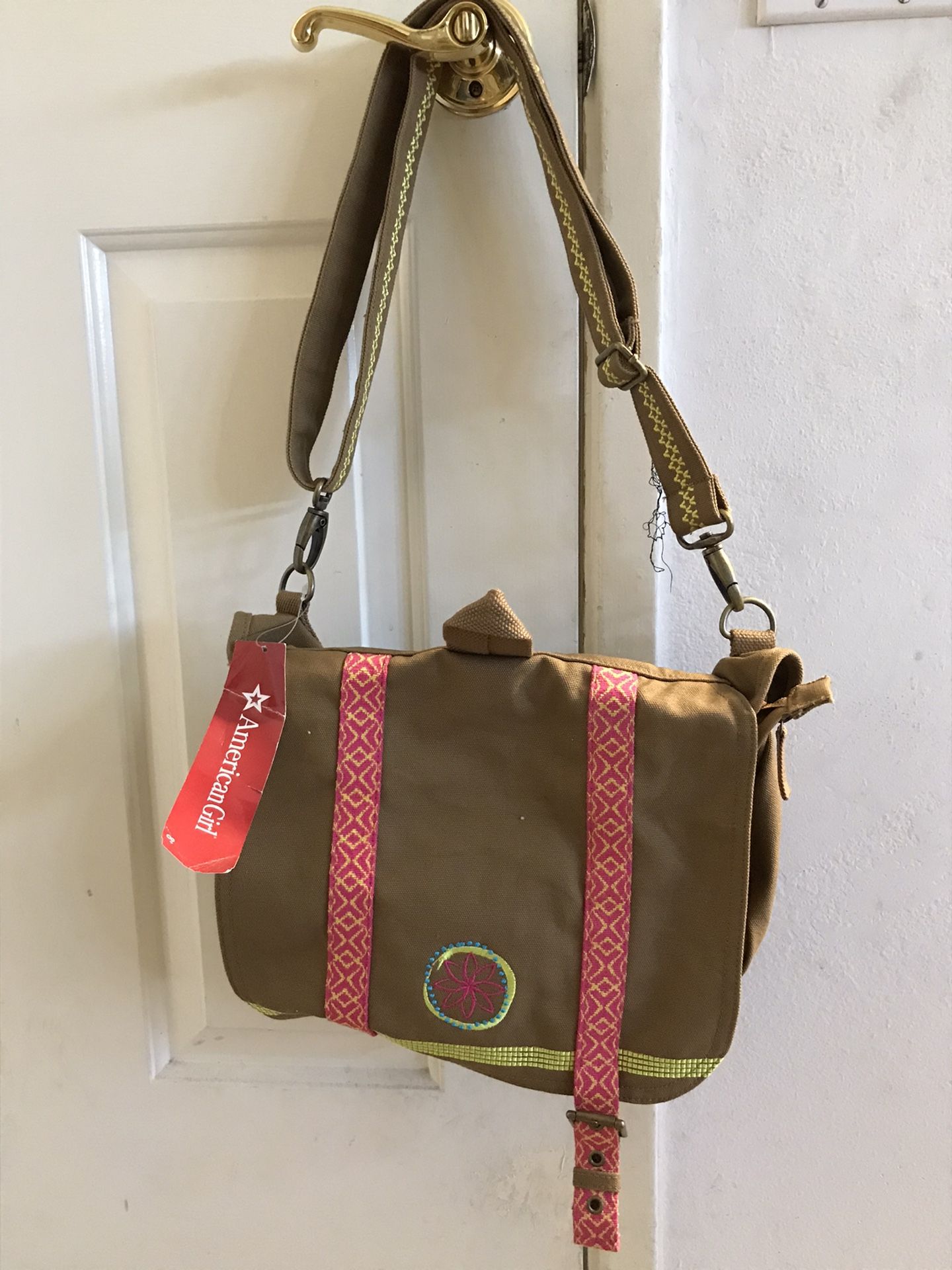 American Girl -child book bag new tags on