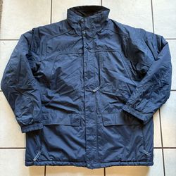 Columbia Outdoor Sport Jacket Winter Pockets Zip Men’s XL Navy Blue