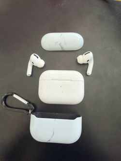 Apple AirPods Pro with Marble Case