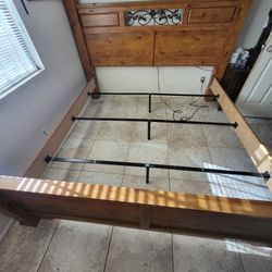 King Sized Bedframe Mattress And Box Springs Included