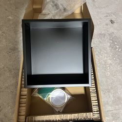 12x12” BLACK STAINLESS STEEL SHOWER NICHE