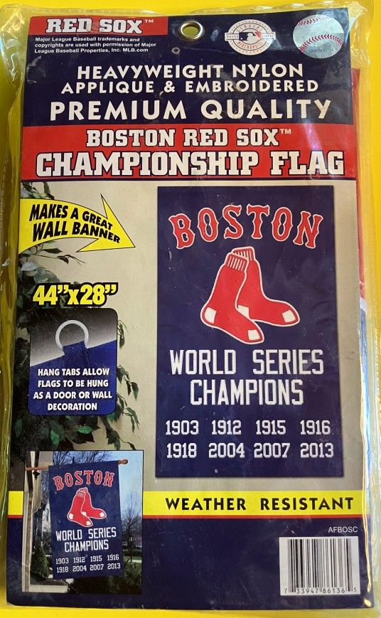 Boston Red Sox Championship Flag New Unopened Package