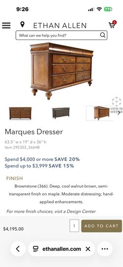 Classic 9-drawer Wood Dresser