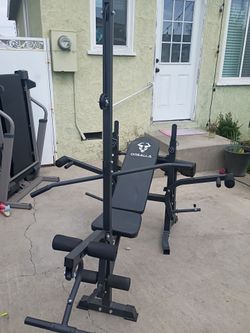 Weight bench and weights