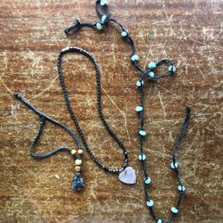 Crystal Necklace, Anklet, Wrap bracelet 3/$15