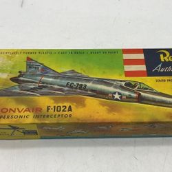 VINTAGE REVELL 1956 CONVAIR F-102A INTERCEPTOR Model Kit 