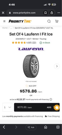 Tires 225/55R17 101T