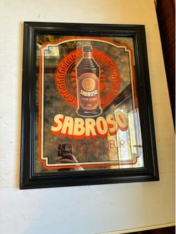 Sabroso mirrored bar sign