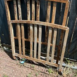 Old Single Bed All steel Frame $75