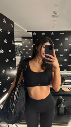 Alo Yoga Black Cable Knit Set