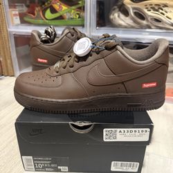 Nike x Supreme Air Force 1 Low Baroque Brown