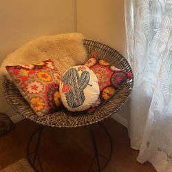 Cute Boho Papasan Saucer Woven Chair World Market