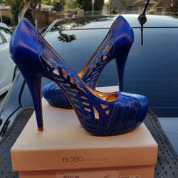 Royal blue heels