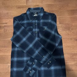 Colorado Clothing Size M Medium Blue Flannel Button Down Shirt $40 No Tags
