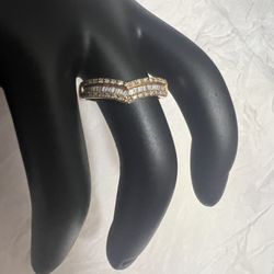 10k Gold Ring With 1/4 Carat Diamonds 