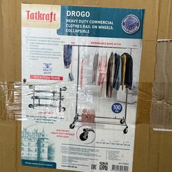 commercial clothes rail on wheels collapsible