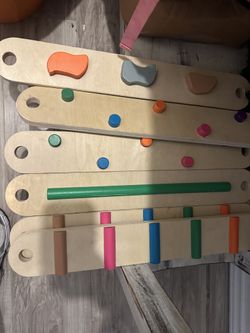 Balance beam stepping stones