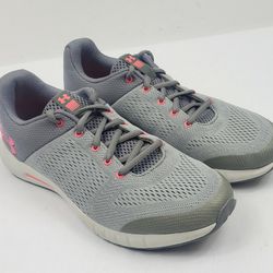 Girl's Size 7Y Under Armour UA GGS Pursuit Grey/Pink Sneaker (contact info removed)-102  