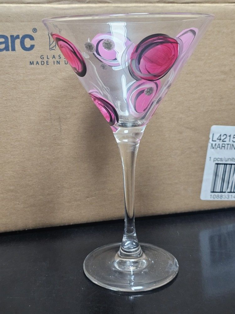 Hand Painted Martini Glasses