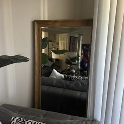 Wood  Mirror  Espejos Grandes De Madera 